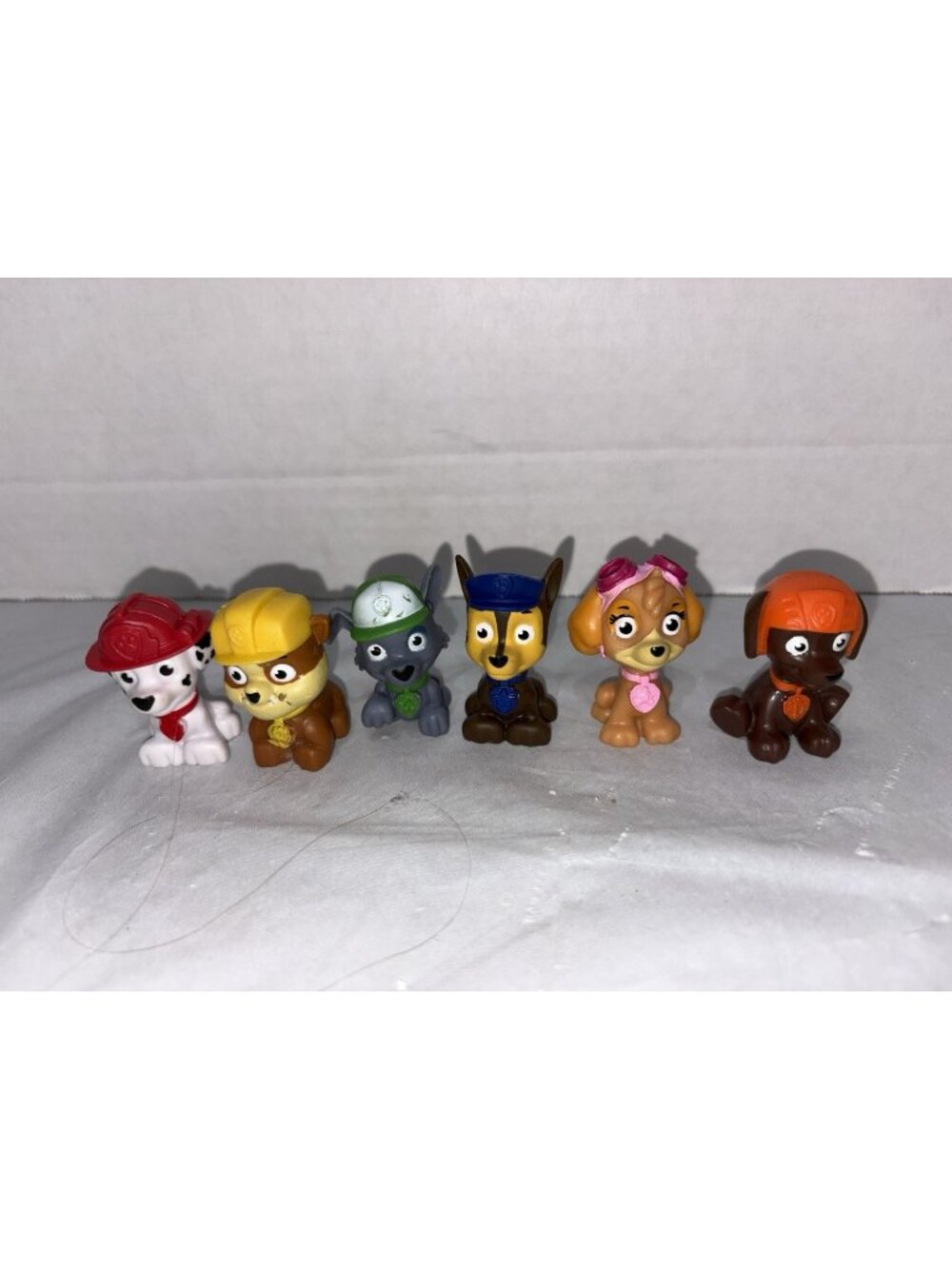 Paw Patrol Mini Figures Marshal Skye Rubble Rocky Zuma Chase Lot Of 5